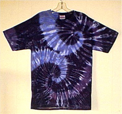 Deep Purple Double Spiral Tie-dyed Tees